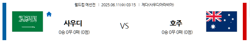 6월 11일 사우디 vs 호주: 제다에서 펼쳐지는 월드컵 2차 예선 아시아 최강 대결! 사막의 여우들의 홈 텃세냐, 사커루의 뚝심이냐? 축구 전문가 분석!