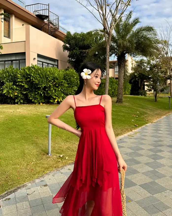 베트남 레드컬러 스타일