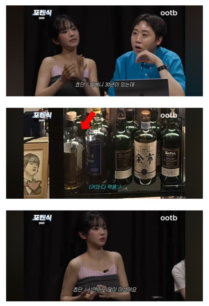 위스키 좋아한다는 QWER 쵸단