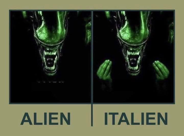 일반적인 에일리언과 이태리 에일리언