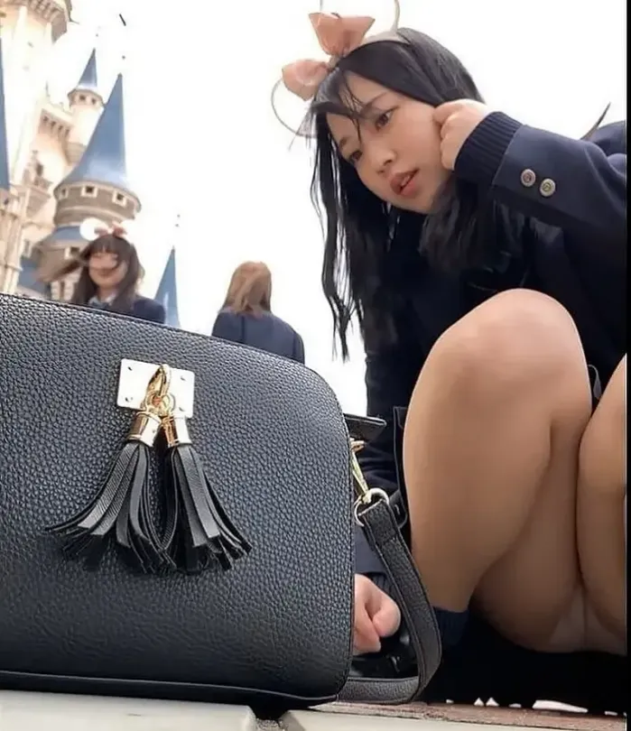 놀이동산에서 쪼그려 앉으면 보인다니깐